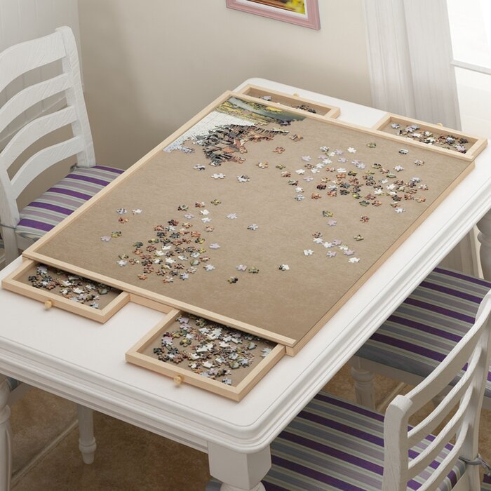 Morinome Puzzle Table Board Storage For Puzzles Portable Workspace With
